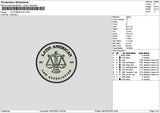 Latincircle 1601 Embroidery File 6 sizes
