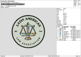 Latincircle 1601 Embroidery File 6 sizes