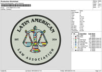 Latincircle 1601 Embroidery File 6 sizes