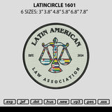 Latincircle 1601 Embroidery File 6 sizes