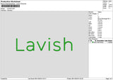 Lavishtext Embroidery File 6 sizes