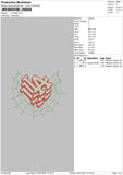 LA Web Embroidery File 4 size