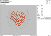 LA Web Embroidery File 4 size