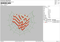 LA Web Embroidery File 4 size