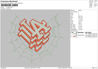 LA Web Embroidery File 4 size