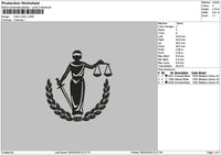 Law 2903 Embroidery File 6 sizes
