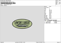 Bakerytext02 Embroidery File 6 sizes