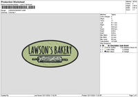 Bakerytext02 Embroidery File 6 sizes