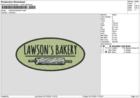 Bakerytext02 Embroidery File 6 sizes