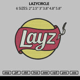 Lazycircle Embroidery File 6 sizes