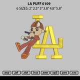 La Puff 0109 Embroidery File 6 sizes