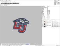 Liberty University Embroidery File 4 size