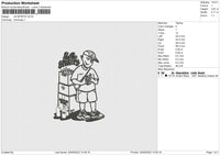 LB Spirits Embroidery File 5 sizes
