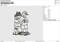 LB Spirits Embroidery File 5 sizes