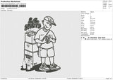 LB Spirits Embroidery File 5 sizes