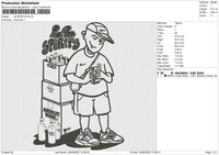 LB Spirits Embroidery File 5 sizes