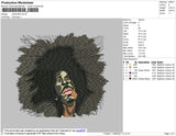 Lidacris Embroidery File 4 size