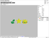 Leaf Star Crown Embroidery File 4 size