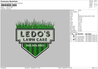 Ledo S Embroidery File 6 sizes