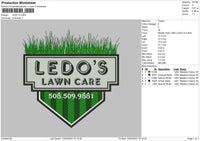 Ledo S Embroidery File 6 sizes
