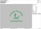 Leeftext Embroidery File 6 sizes