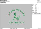 Leeftext Embroidery File 6 sizes