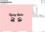 Legacy Lashes Embroidery File 4 size