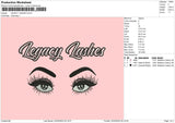 Legacy Lashes Embroidery File 4 size