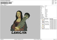 Lendlisa Embroidery File 4 sizes