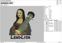 Lendlisa Embroidery File 4 sizes