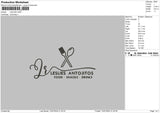 Lesliestext Embroidery File 6 sizes