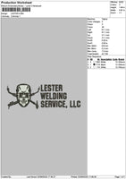 Lestertext Embroidery File 6 sizes