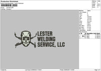 Lestertext Embroidery File 6 sizes