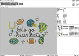 Letsgotext 1110 Embroidery File 6 sizes