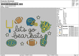 Letsgotext 1110 Embroidery File 6 sizes