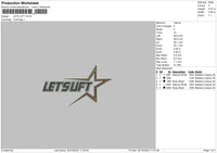 Lets Lift 02 Embroidery File 6 sizes