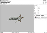 Lets Lift 02 Embroidery File 6 sizes