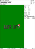 Lets Lift 002 Embroidery File 6 sizes