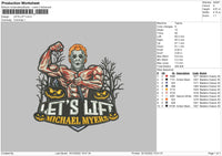 Lets Lift 92 Embroidery File 6 sizes