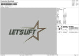 Lets Lift 02 Embroidery File 6 sizes