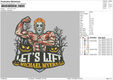 Lets Lift 92 Embroidery File 6 sizes