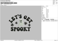 Lets Get Spooky Embroidery File 5 sizes