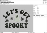 Lets Get Spooky Embroidery File 5 sizes