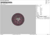 Level Up Logo Embroidery File 6 sizes