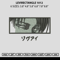 Levi Rectangle1012 Embroidery File 6 sizes