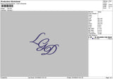 Lgdtext Embroidery File 6 sizes