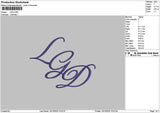 Lgdtext Embroidery File 6 sizes