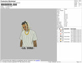 Lil Durk 02 Embroidery File 4 size