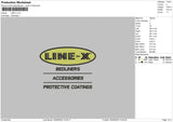 Line X V2 Embroidery File 5 sizes