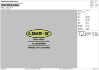 Line X V2 Embroidery File 5 sizes